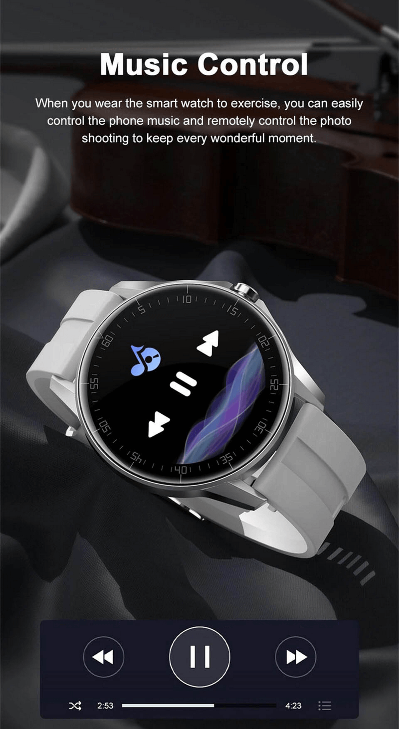 Waterproof Smart Watch with Wireless Charging / Fitness Bracelet - SF0338