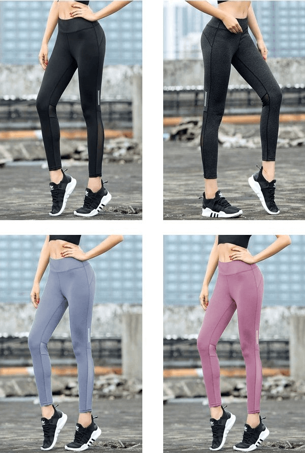 Women's Elastic Breathable Leggings with High Waist - SF0174