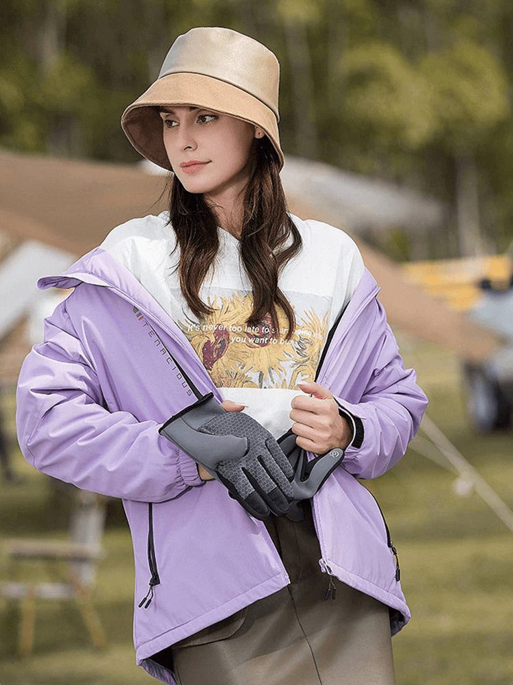 Women's Thermal Waterproof Warm Outdoor Jacket with Hood - SF0379