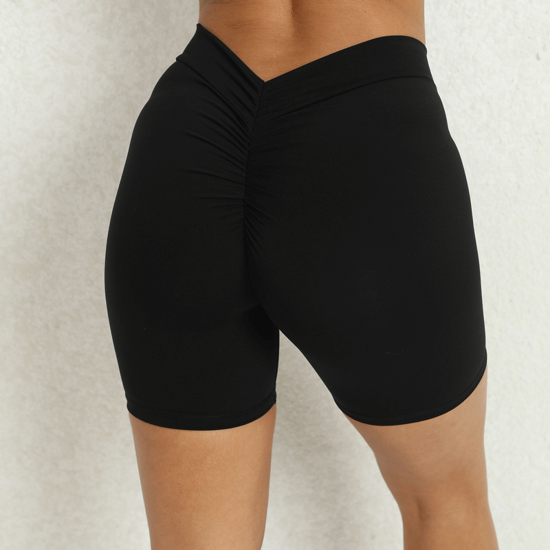 Women's Tight Elastic Solid Color Sports Shorts for Training - SF1050