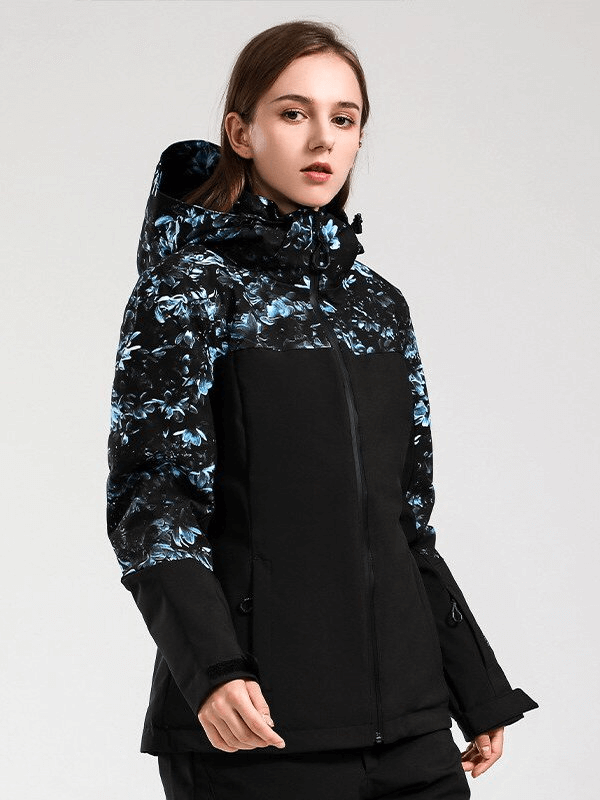 Women's Windproof Waterproof Breathable Ski Jacket with Hood - SF0924