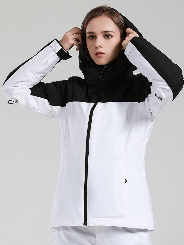 Women's Windproof Waterproof Breathable Ski Jacket with Hood - SF0924