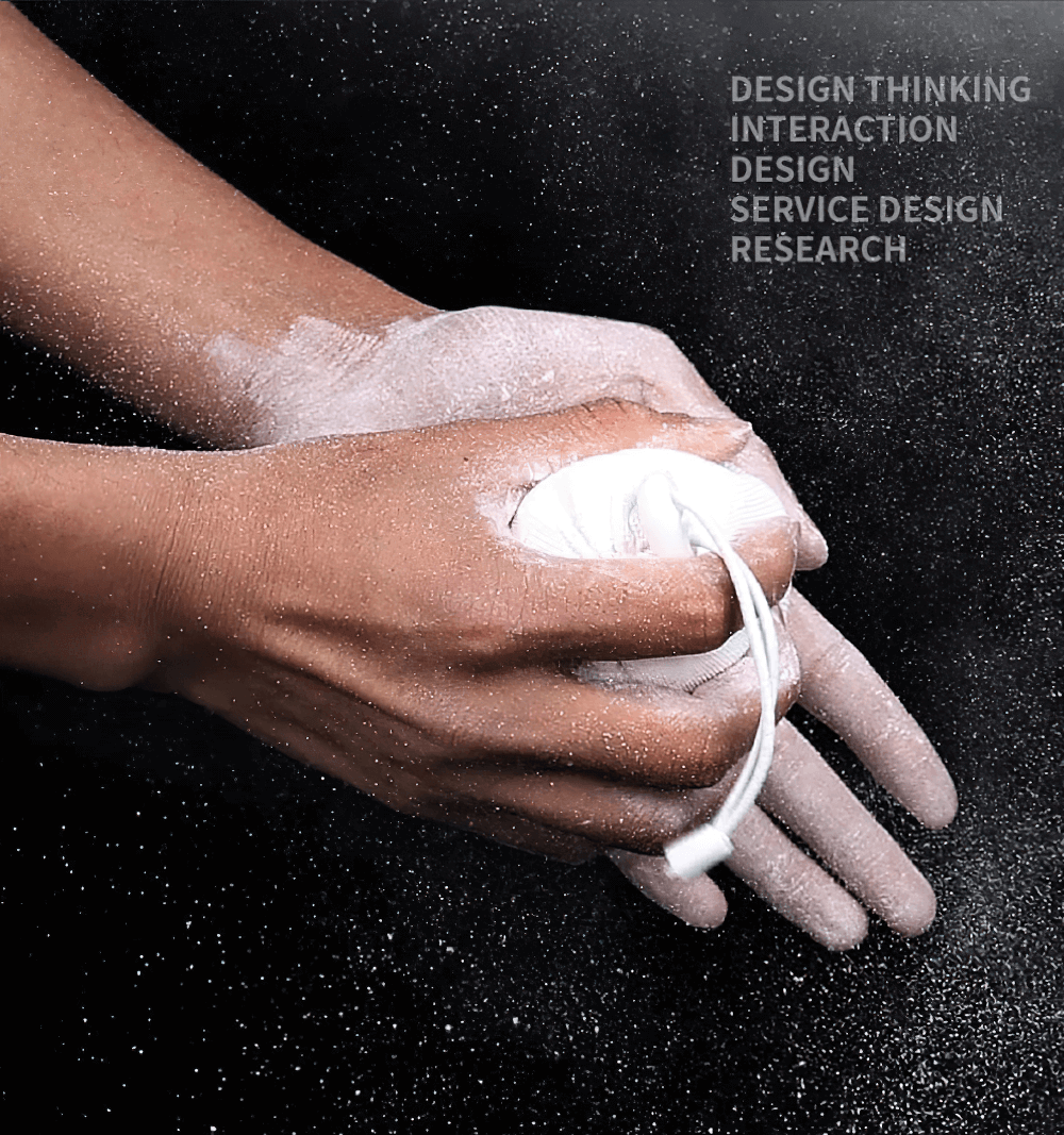 Hands applying 1 Piece Sports Magnesium Chalk Block for Training - SF3558, enhancing grip for athletes and gym enthusiasts.