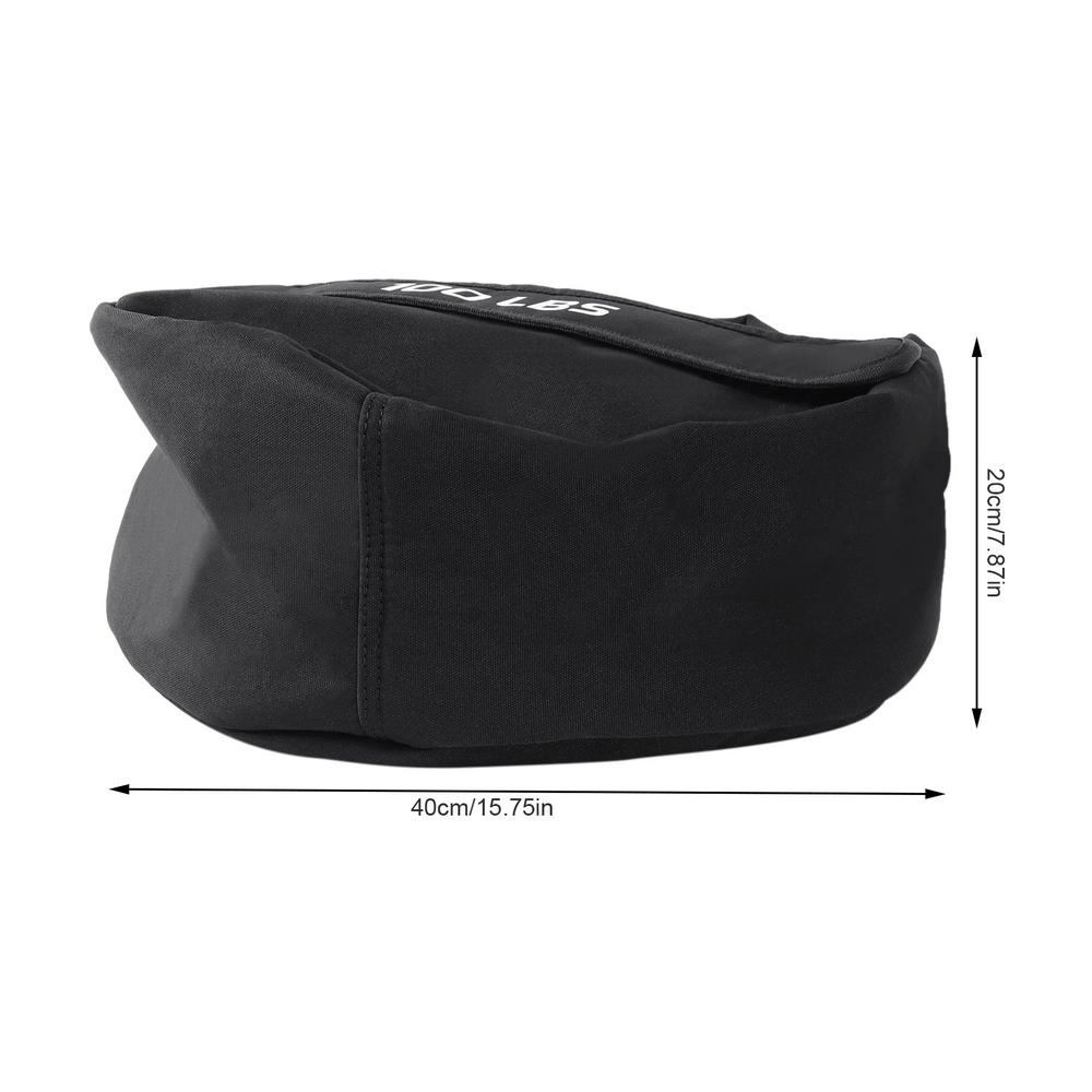 100 LB heavy-duty strongman sandbag for power training with dimensions 40 cm x 20 cm, ideal for fitness and endurance workouts.