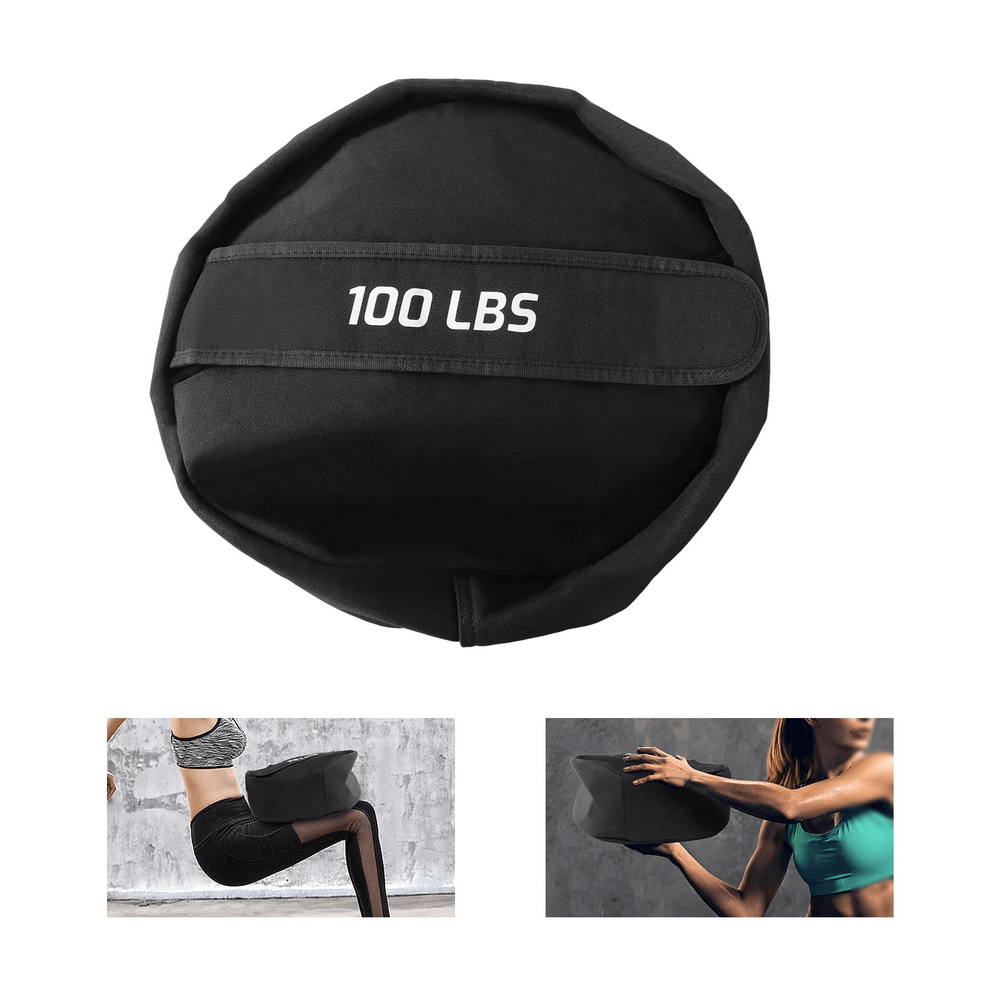 100 LB heavy-duty sandbag for strongman training, fitness workouts, cross-training, and home gym strength conditioning.