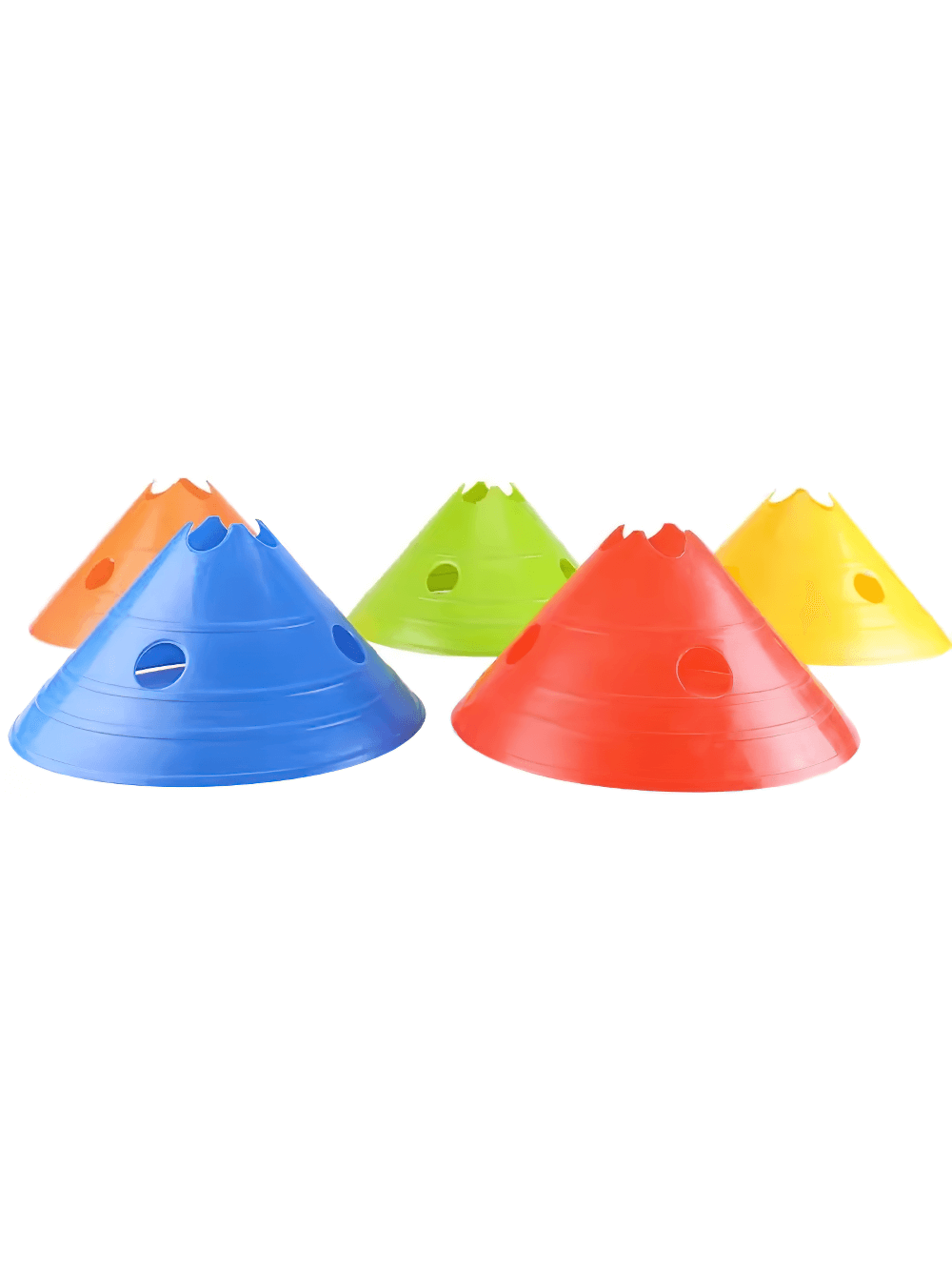 Colorful 15cm agility training marker cones for soccer and drills, SF3217.