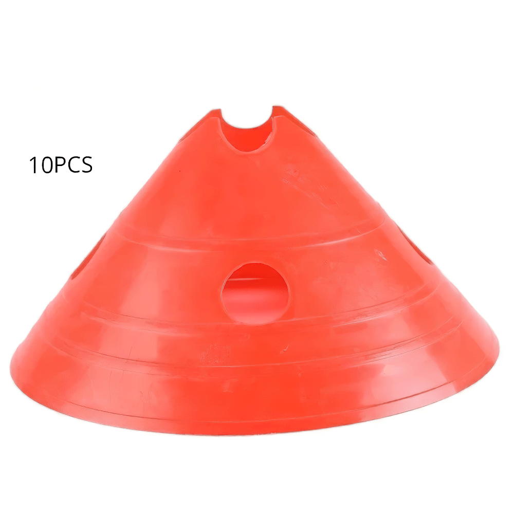 Colorful agility training cone set, 10 pieces, durable 15cm, ideal for soccer and football drills, SF3217.