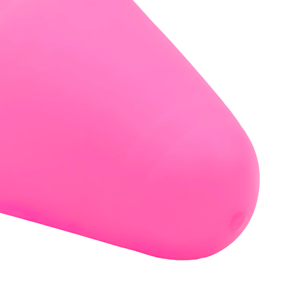 Close-up of a pink soft training cone from a 10pcs set for soccer and skating, ideal for kids' sports, agility, and coordination drills.