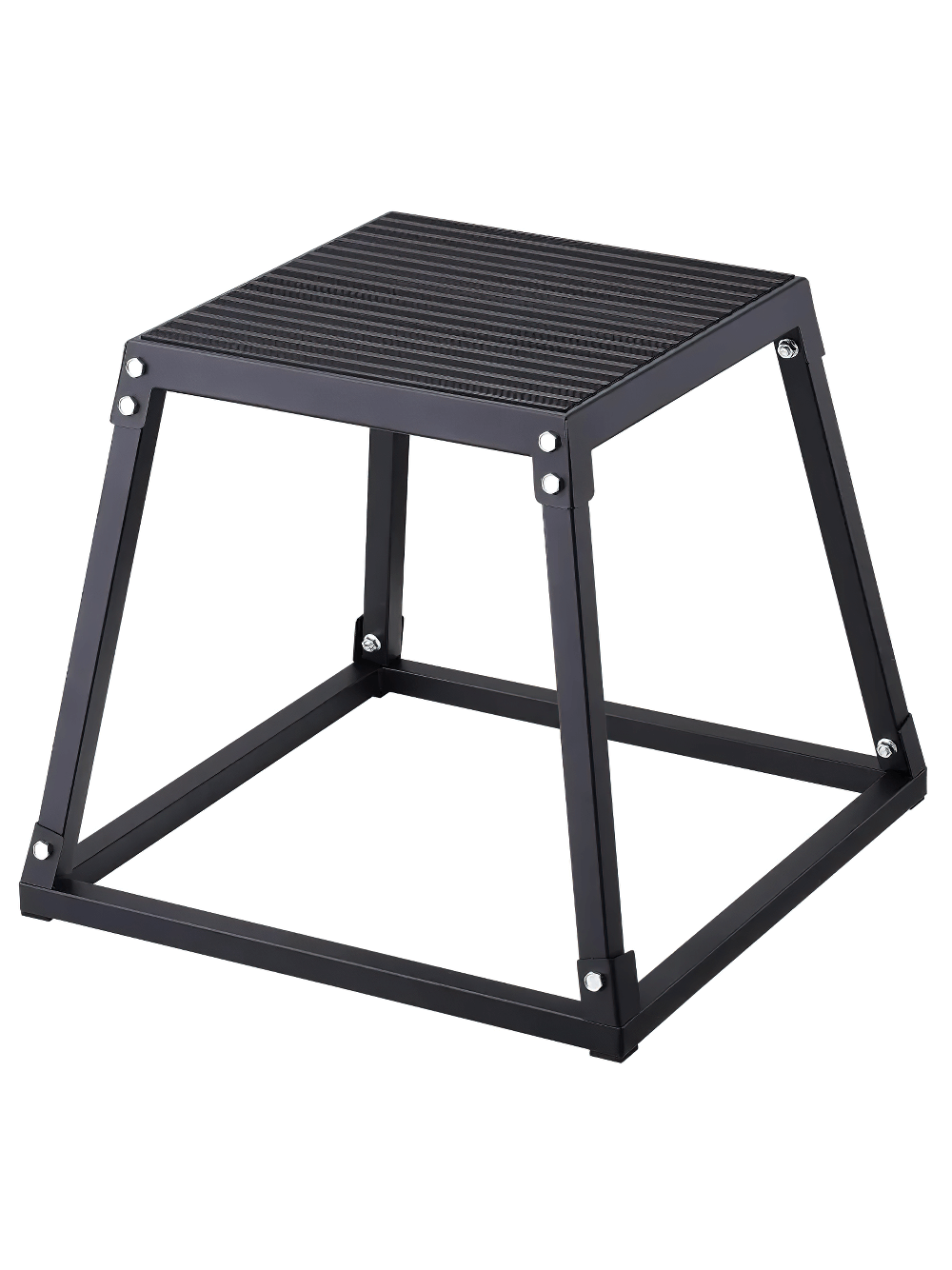 18 Inch Metal Plyometric Jump Box for Gym Training, SF3210, Durable Steel Plyo Box with Anti-Slip Surface for Effective Exercise.