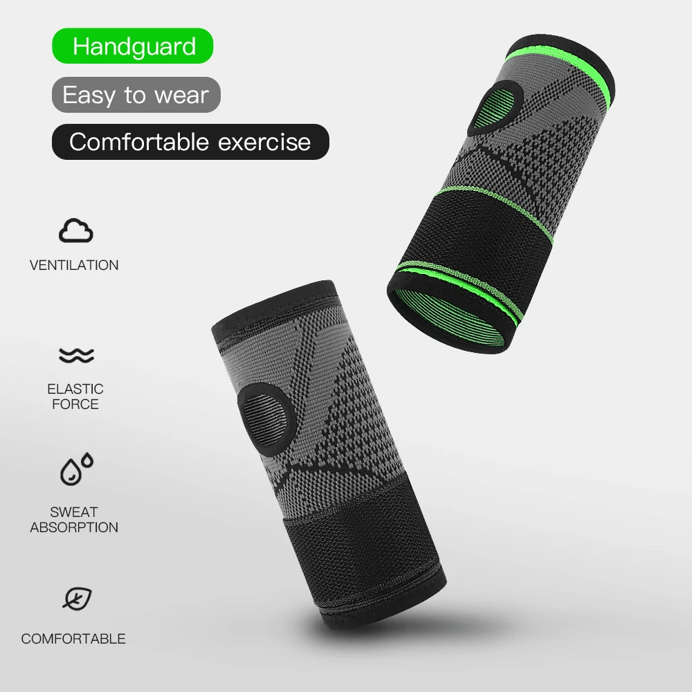 Adjustable knitting wrist support bandage, SF3165, for sports and gym use, offers comfort, stability, carpal tunnel relief.