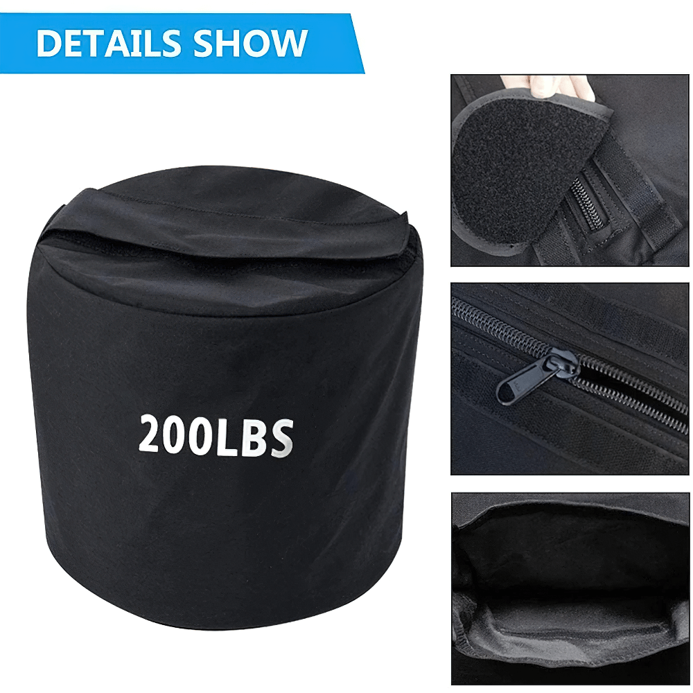 Heavy-duty 200lbs sandbag for functional strength training with durable materials for powerlifting and workouts.