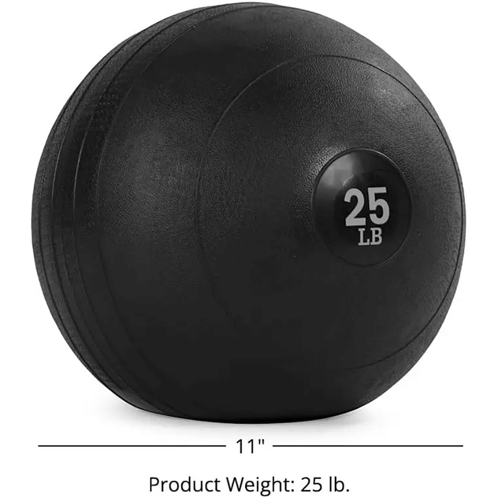 25 LB slam ball with textured surface for strength training, impact absorption, and secure grip, ideal for power exercises.
