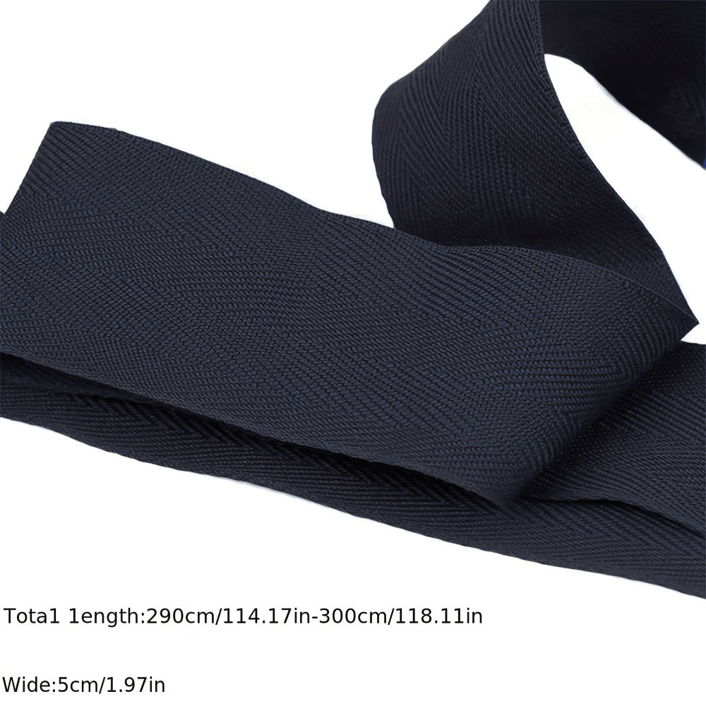 Elastic boxing hand wraps, black, 290-300cm long, 5cm wide, for wrist and fist support in martial arts and training.