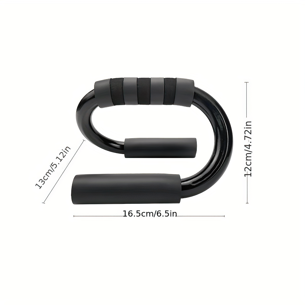 Stainless steel push-up bar dimensions for home and gym workouts.