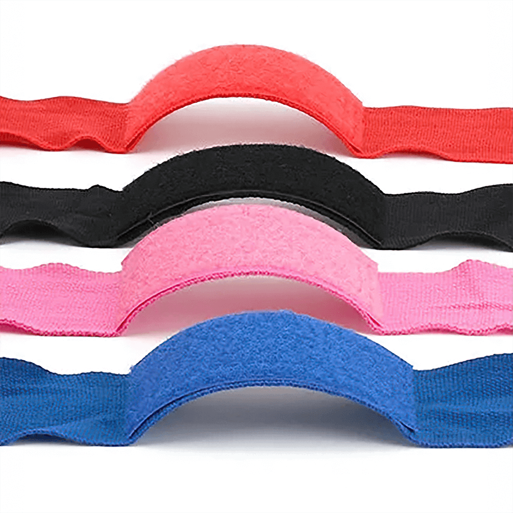 Colorful 2-piece boxing wrist wraps set for MMA and Muay Thai training, featuring red, black, pink, and blue options for support and protection.