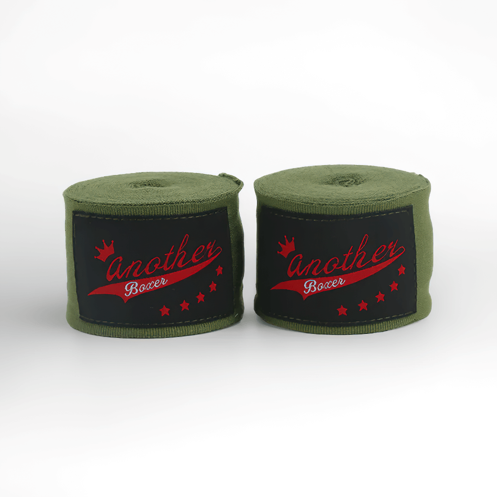 2pcs green boxing wrist wraps for Muay Thai, MMA training, enhancing joint stability and support. Perfect for intense combat sports.