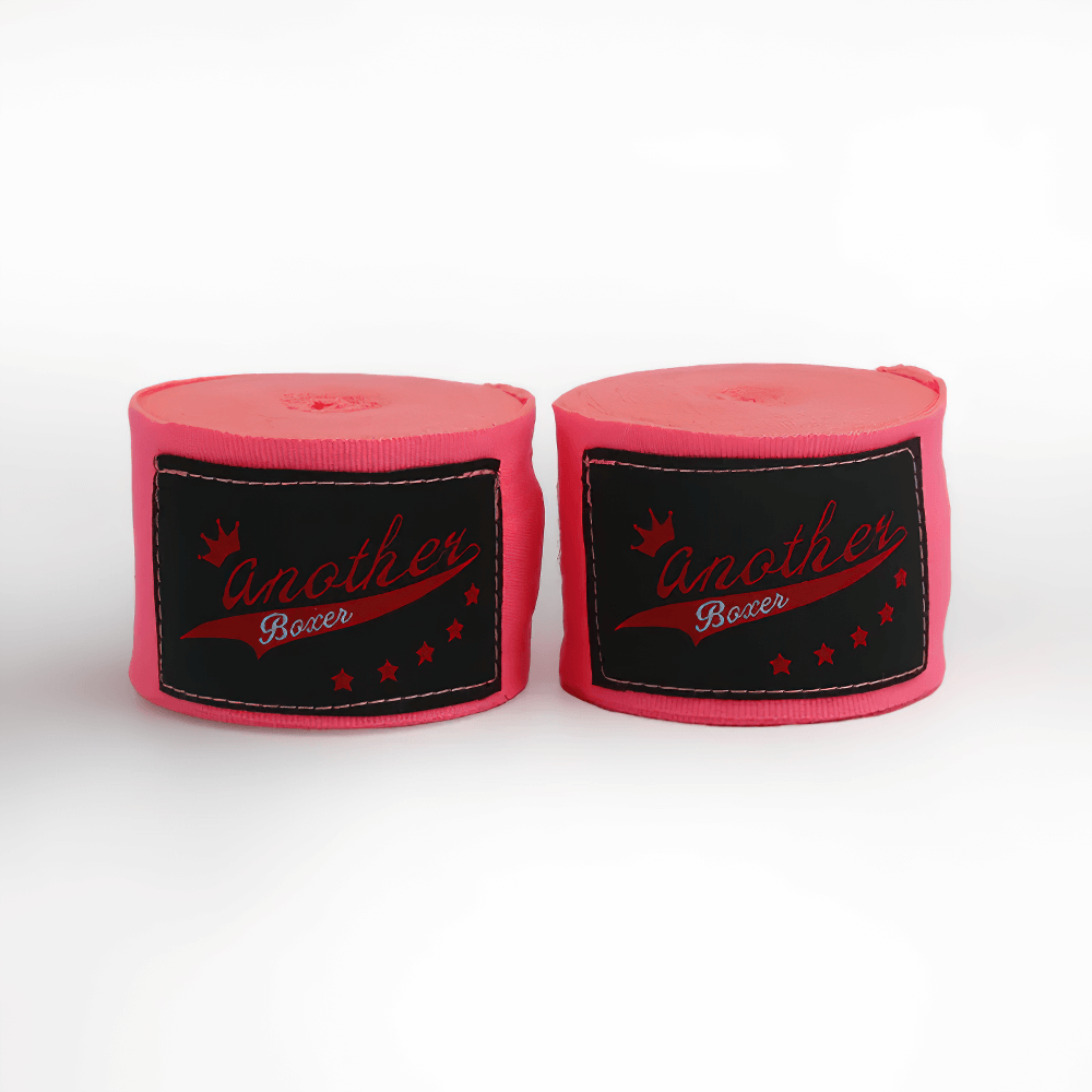 Alt Tag: 2pcs set of pink boxing wrist wraps SF3156 for Muay Thai and MMA combat training, enhancing wrist support and reducing injury risk.