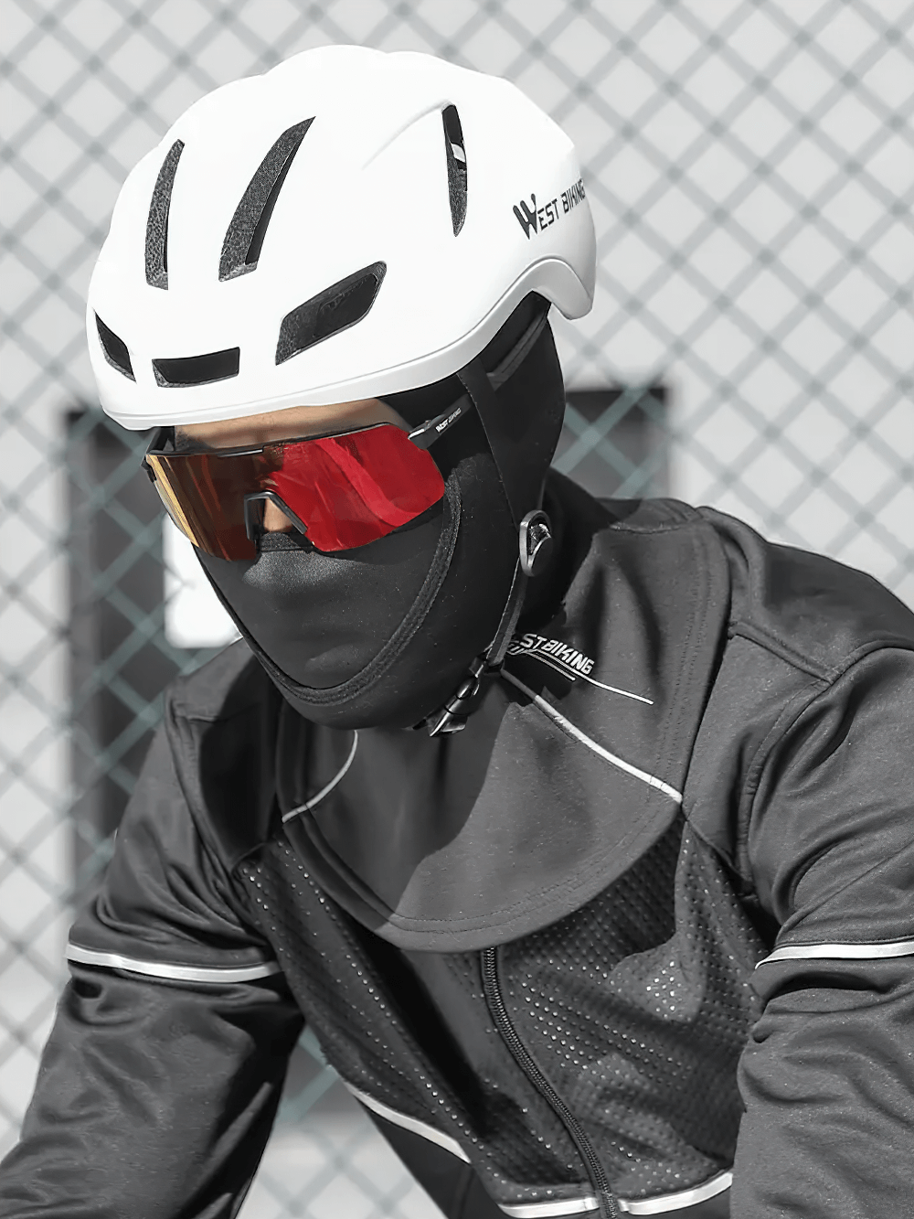 fahrrad helm schal 3-in-1-Thermo-Sturmhaube mit Gesichtsmaske und Schal