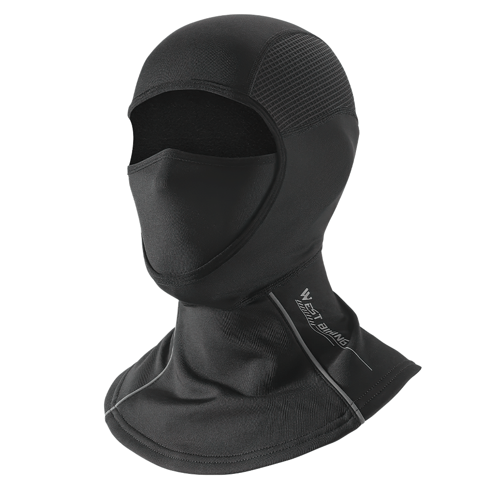 3-in-1 thermal balaclava with face mask and scarf, SF2505, windproof stretch velvet and milk silk fabric with waffle pattern.