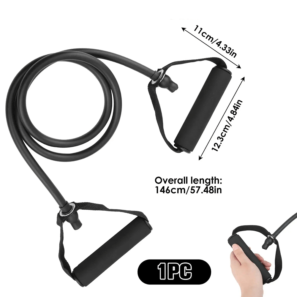 30lb Resistance Exercise Strap with Handles - SF3429 featuring foam grip handles for strength training and fitness workouts.