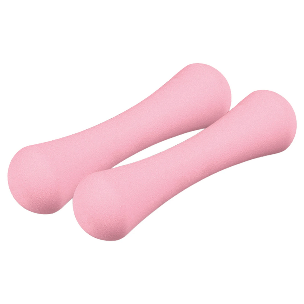 Pair of pink 500g dumbbells for muscle fitness and rehab training, easy to carry and ergonomic for smooth exercises.