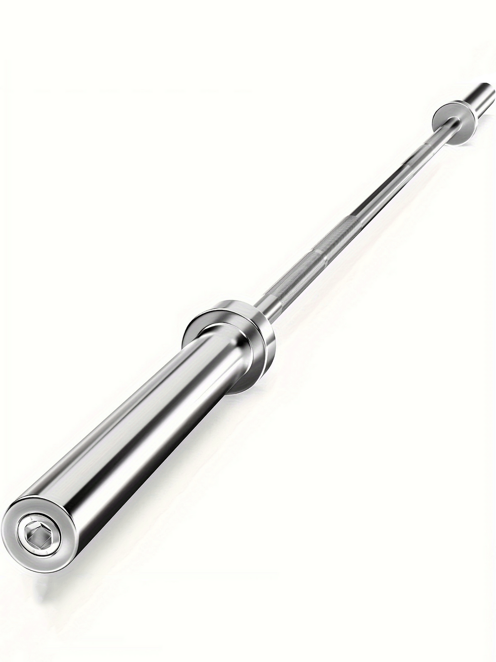 7FT Olympic Barbell Bar SF2922 for weightlifting, featuring a 2-inch sleeve, ideal for strength training like squats and bench presses.