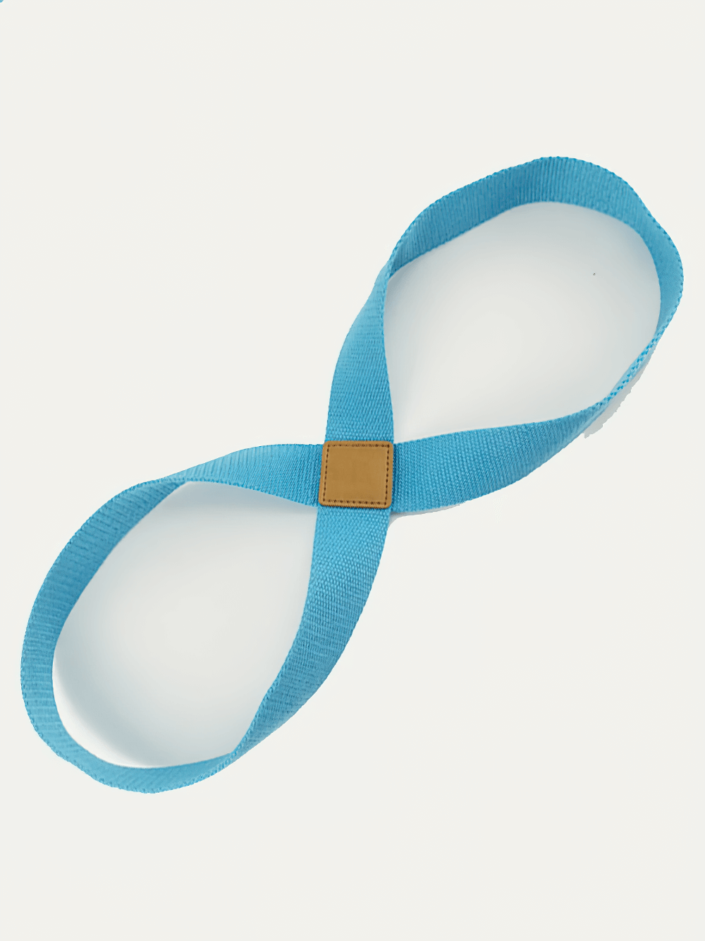 Blue 8-Shape Yoga Stretch Strap for Pilates and Training, model SF3317, perfect for flexibility and strength exercises.