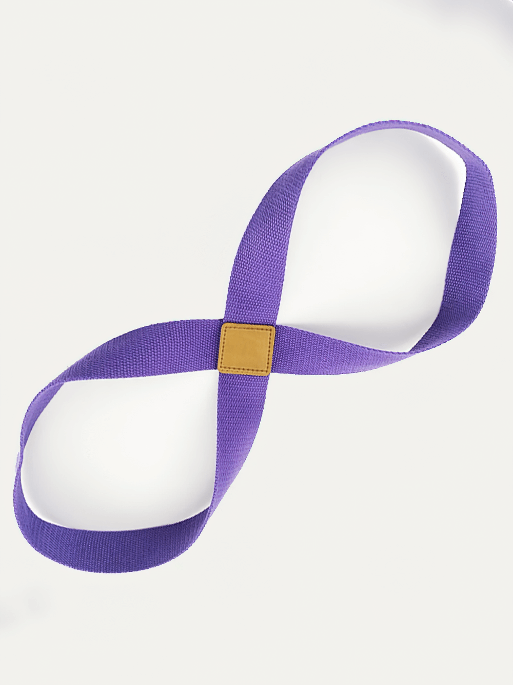 Purple 8-shape yoga stretch strap for Pilates and training, model SF3317, on white background.