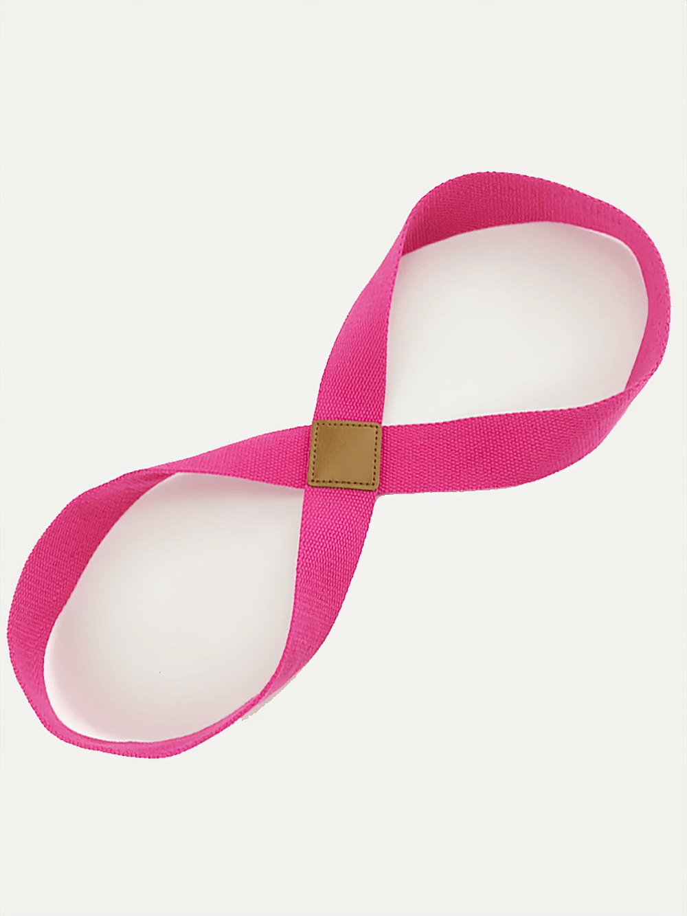 Pink 8-Shape Yoga Stretch Strap for Pilates and Training, Model SF3317, perfect for enhancing flexibility and workout routines.