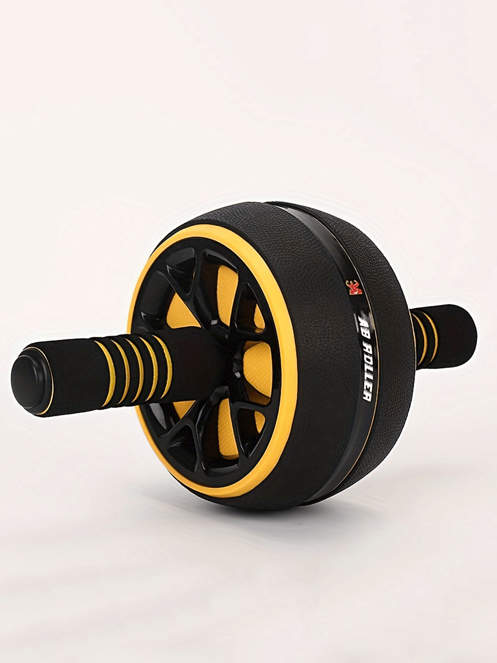 Ab Roller Wheel SF2807 for core and abdominal workouts, featuring durable design with yellow accents. Perfect for strengthening abs and arms.