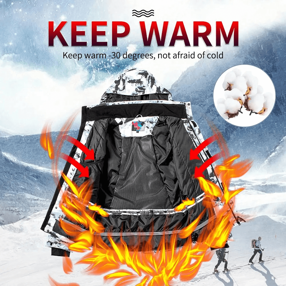 Abstract Jacket for Snow Sports Enthusiasts - SF2072