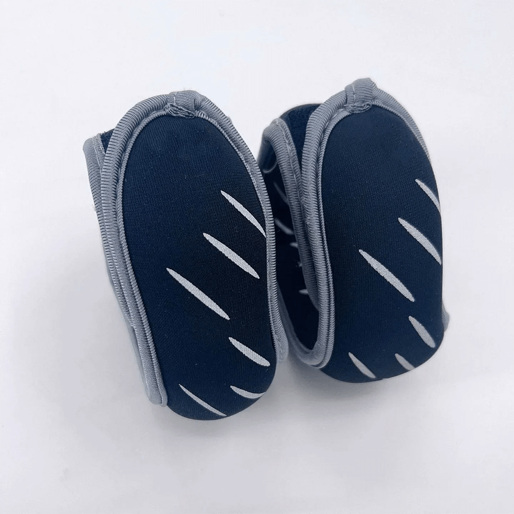 Adjustable ankle and wrist weights with secure strap for exercise, perfect for enhancing strength training and fitness routines.