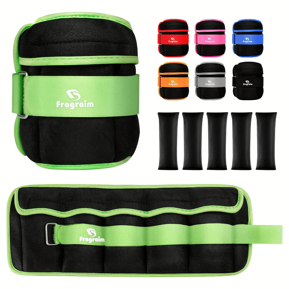 Adjustable ankle wrist weights SF2911 in vibrant colors with removable inserts, perfect for training and fitness.