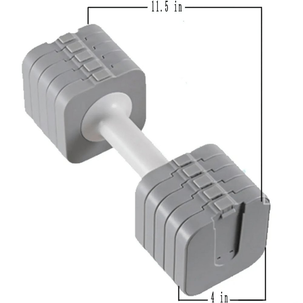 Adjustable dumbbell for home gym, compact and efficient, featuring quick-change weight plates. Perfect for strength training and muscle building.