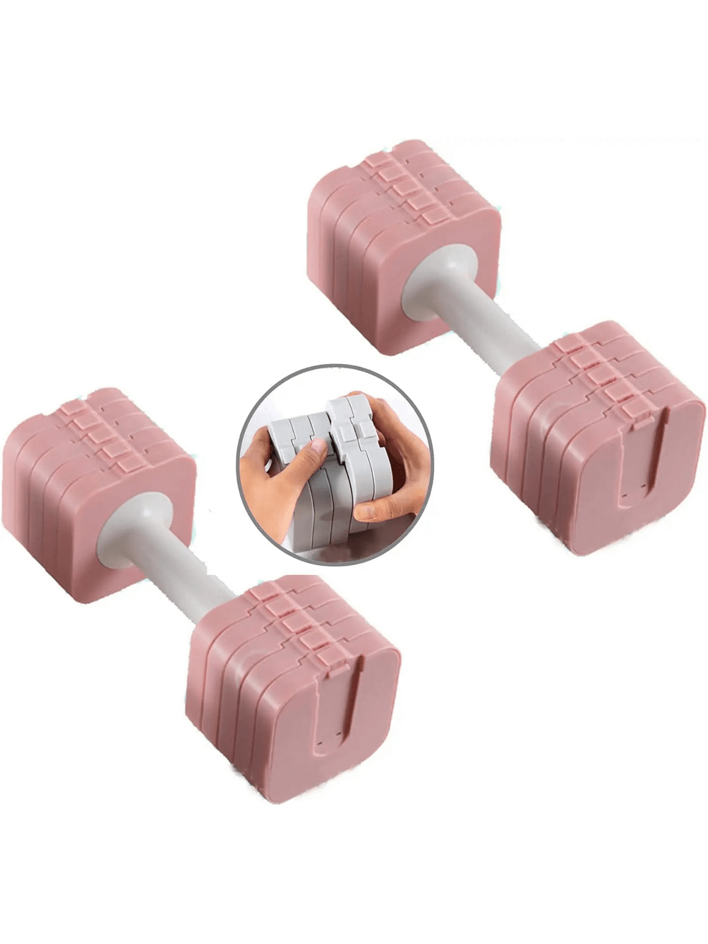 Compact adjustable dumbbell pair SF3368 with quick-change weight system for home or gym strength training and muscle building.