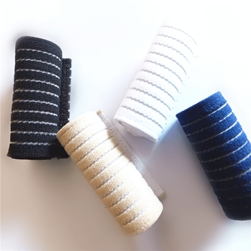 Colorful adjustable elastic sports wristband braces SF3171 for fitness and training, black, white, beige, and blue options