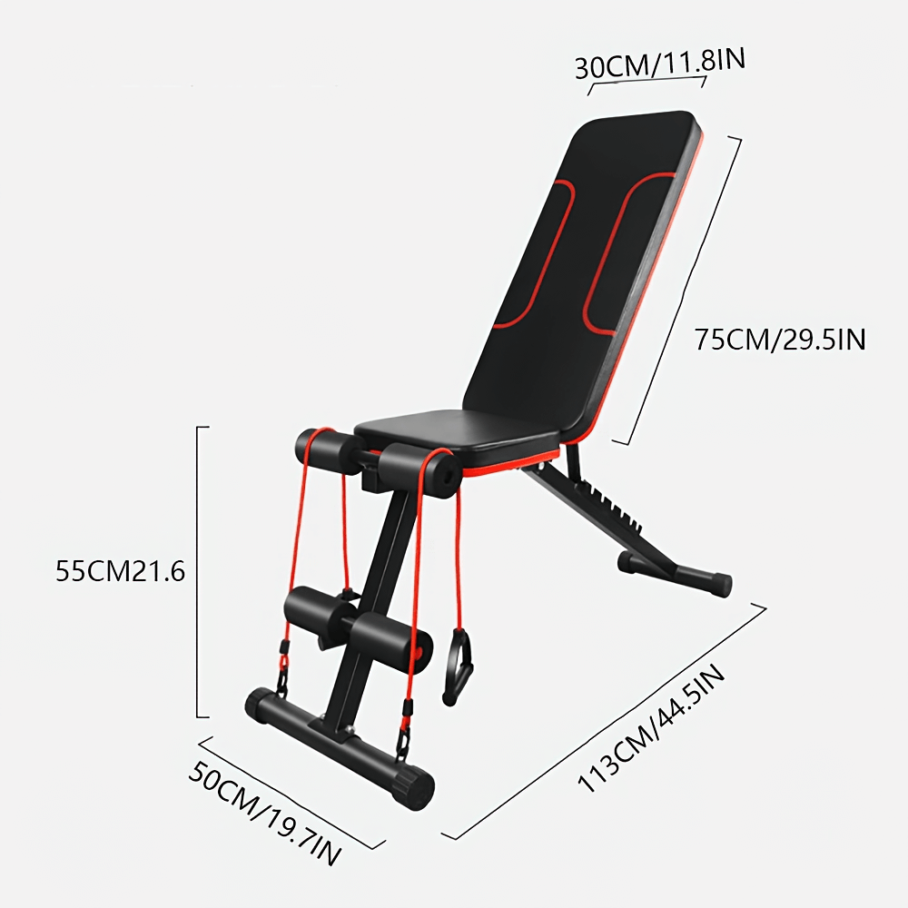 Adjustable Fitness Bench with Leg Curl Station - SF3023