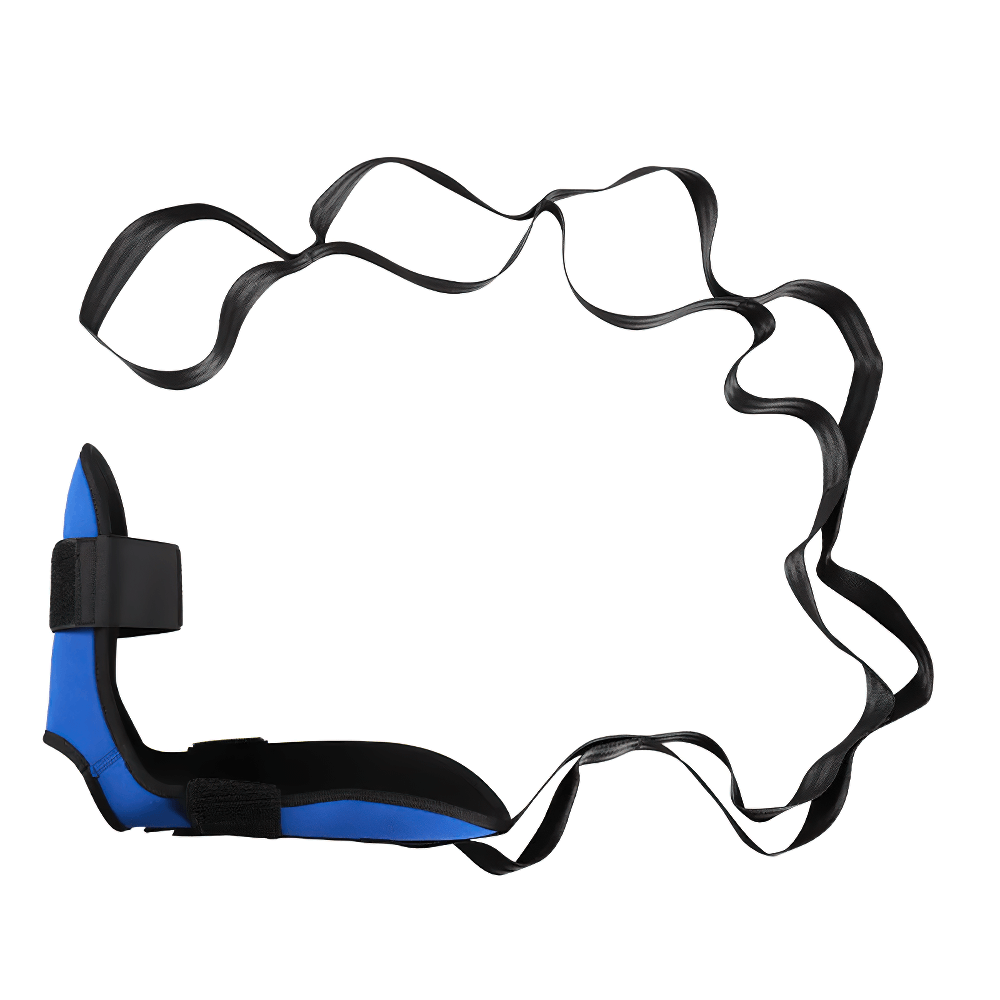 Adjustable foot stretching band SF3319 with multi-loop design for yoga, rehab, and leg training. Enhance flexibility and strength.