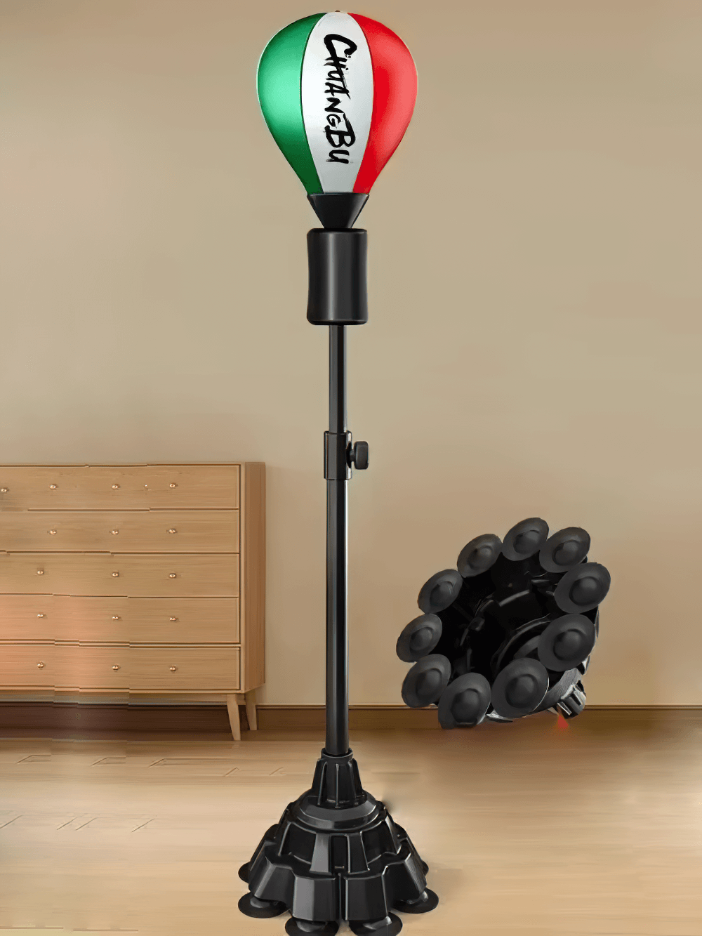 Adjustable Freestanding Reflex Punching Bag SF2722 for boxing and MMA training, featuring height adjustability and rapid rebound.