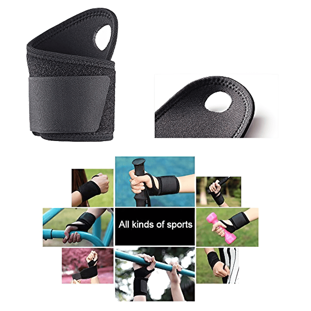 Adjustable gym wrist support brace SF3158 for fitness, ideal for boxing, kickboxing, and MMA training. Provides protection and stability.