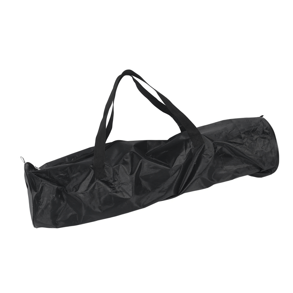 Black carry bag for adjustable soccer agility poles, perfect for portable football speed training. Includes handles for easy transport.