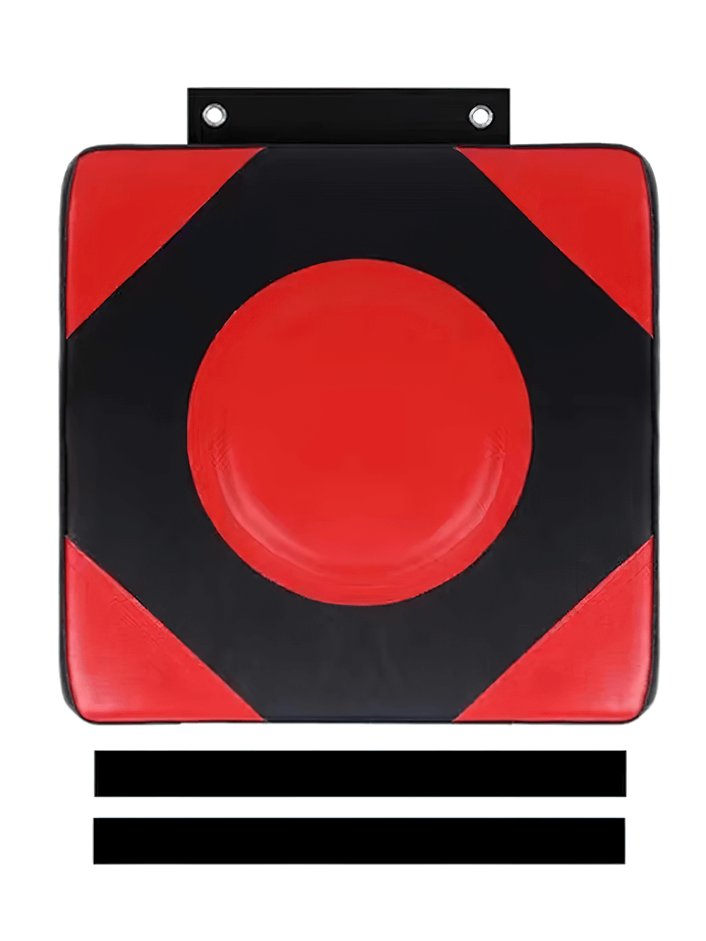 Adjustable wall-mounted boxing pad in red and black PU leather for training and fitness, model SF3157.