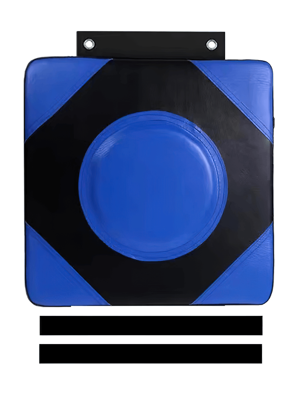 Adjustable wall boxing pad SF3157 with central impact zone for precise strikes, used for training, PU leather, blue and black design.