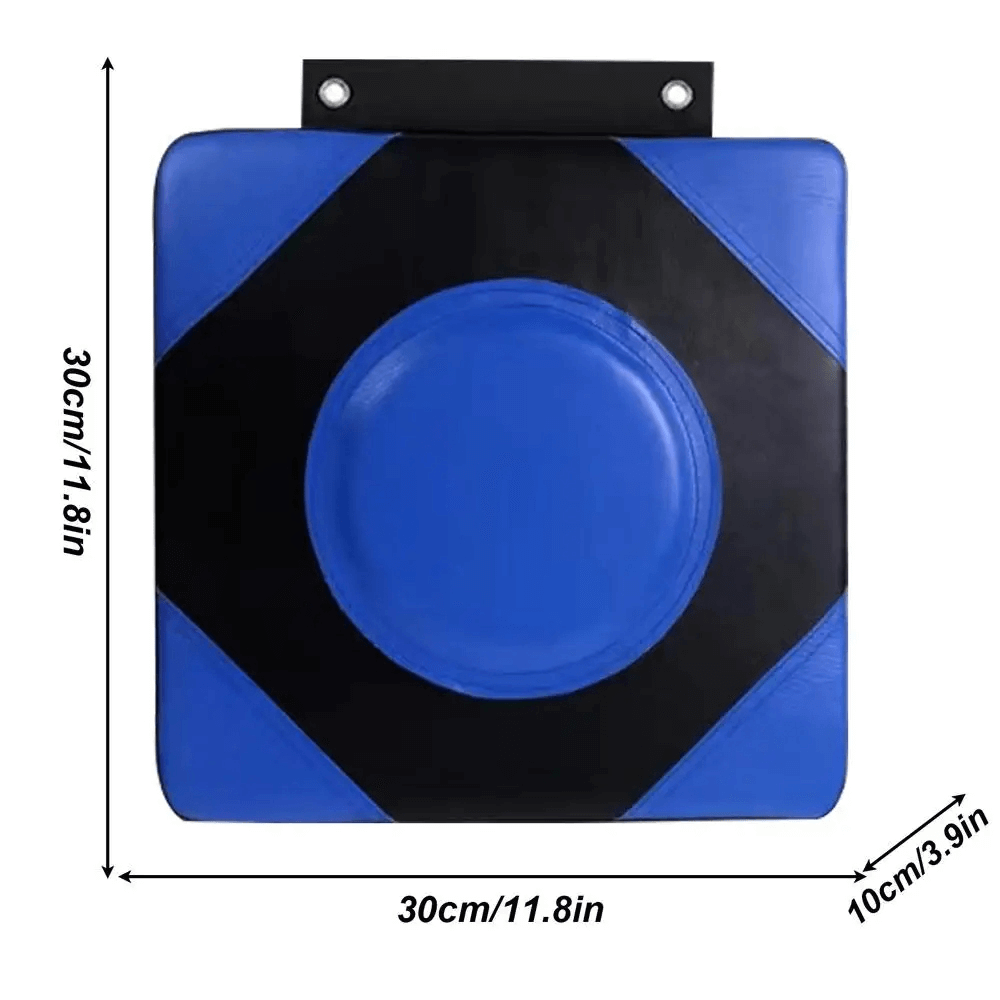 Adjustable wall boxing pad SF3157 with PU leather surface, optimal for fitness and taekwondo, dimensions 30x30x10cm.