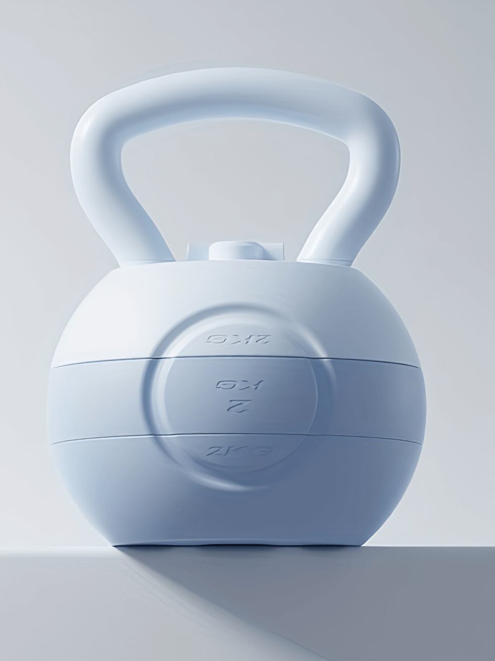 Adjustable water-filled kettlebell in sleek design, perfect for customizable weight fitness training, displayed on a neutral background.