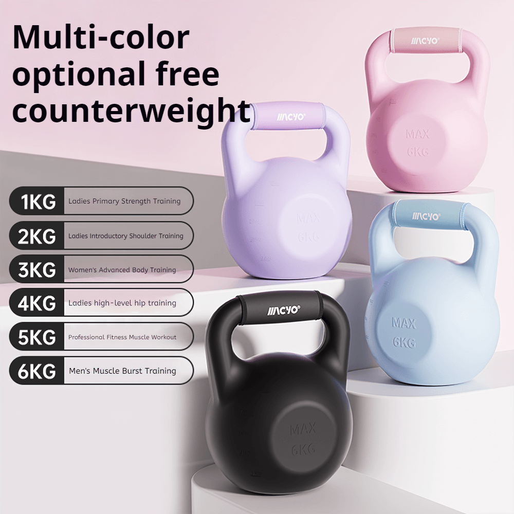 Colorful adjustable kettlebells for versatile workouts, ideal for strength and resistance training at home and gym - SF2954.