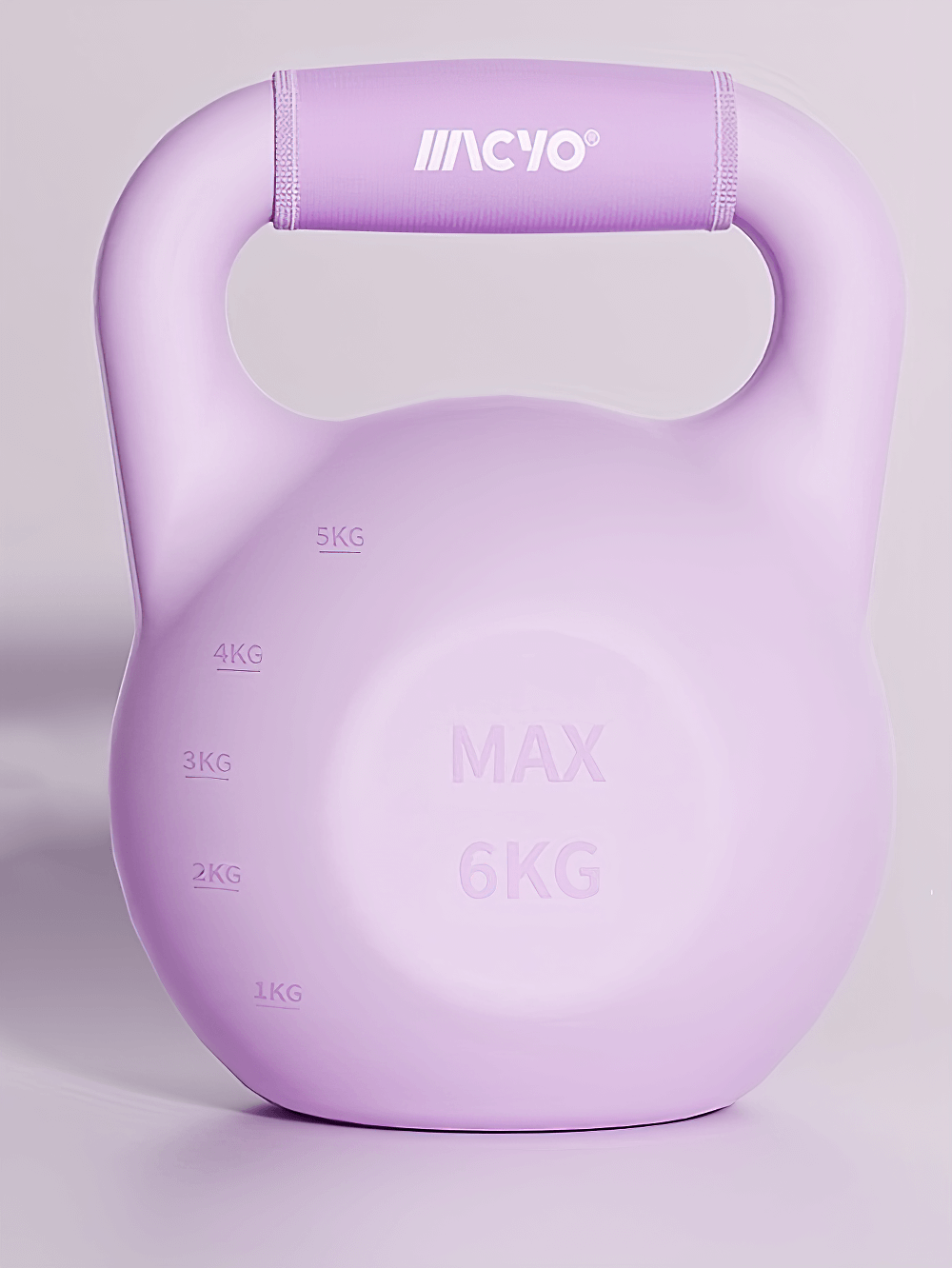 Purple adjustable water-filled kettlebell for versatile workout, ideal for home and gym strength training, ergonomic handle, 6kg max weight.