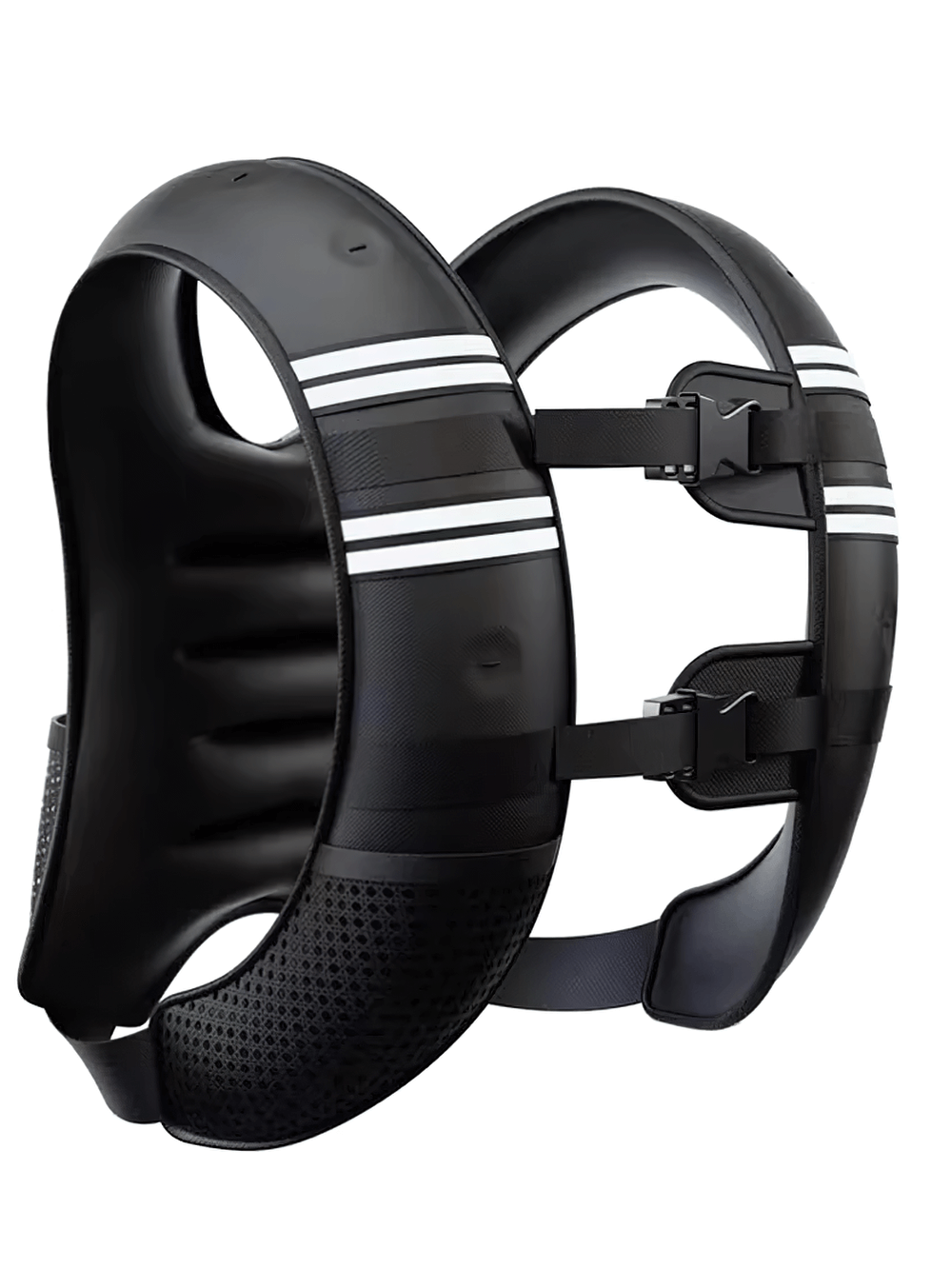 Adjustable Weighted Vest with Reflective Stripes - SF3433 for strength training; durable, breathable padding, secure fit.