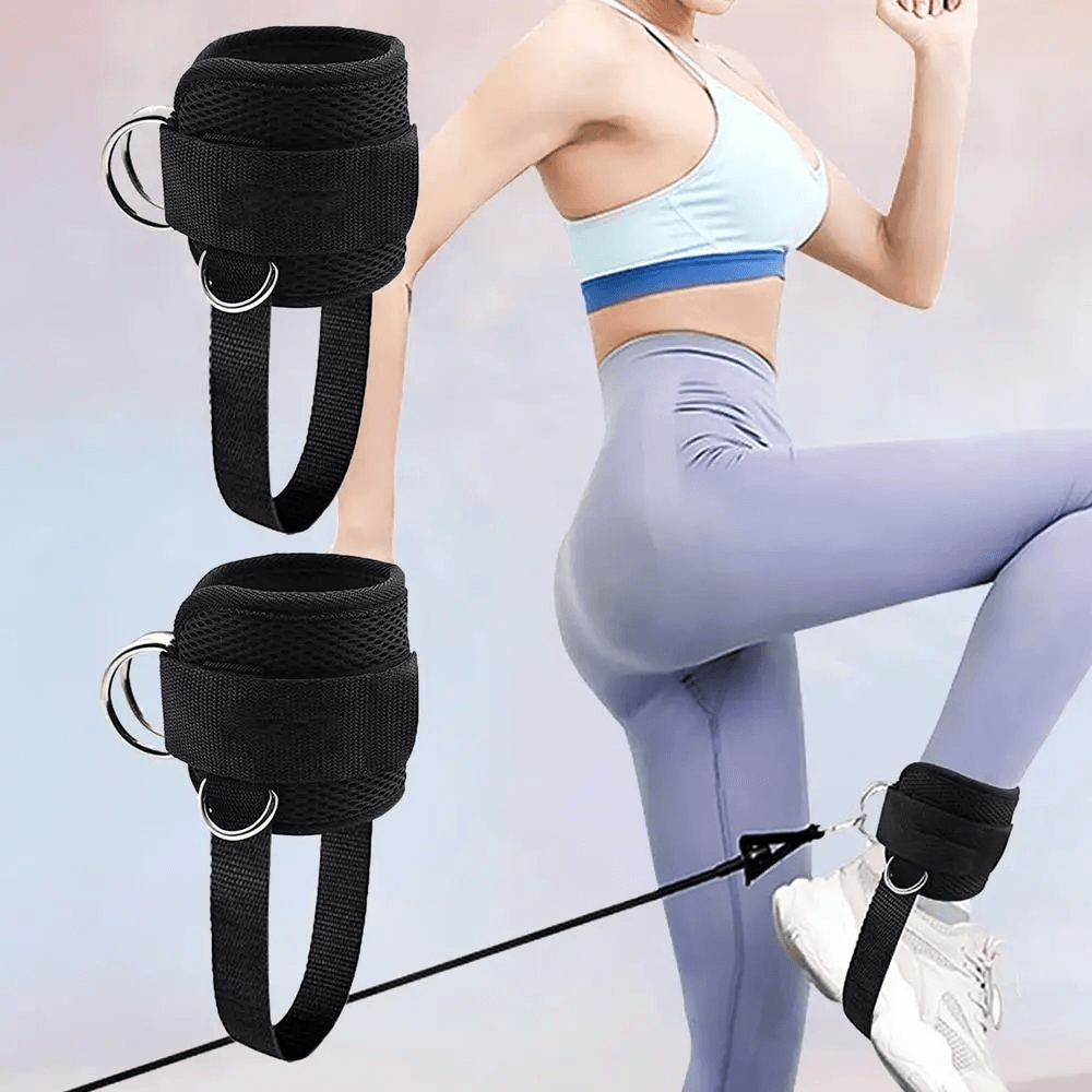 Adjustable ankle gym weights SF2909 with dual D-ring and strap, perfect for leg training and sports safety.