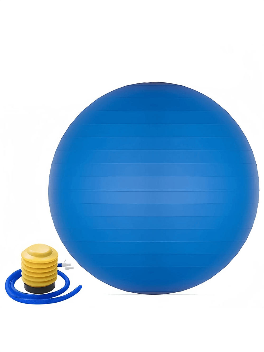 Blue Anti-Burst Exercise Yoga Ball with Pump, ideal for core, pregnancy workouts, and balance training, SF3269 Swiss Ball.